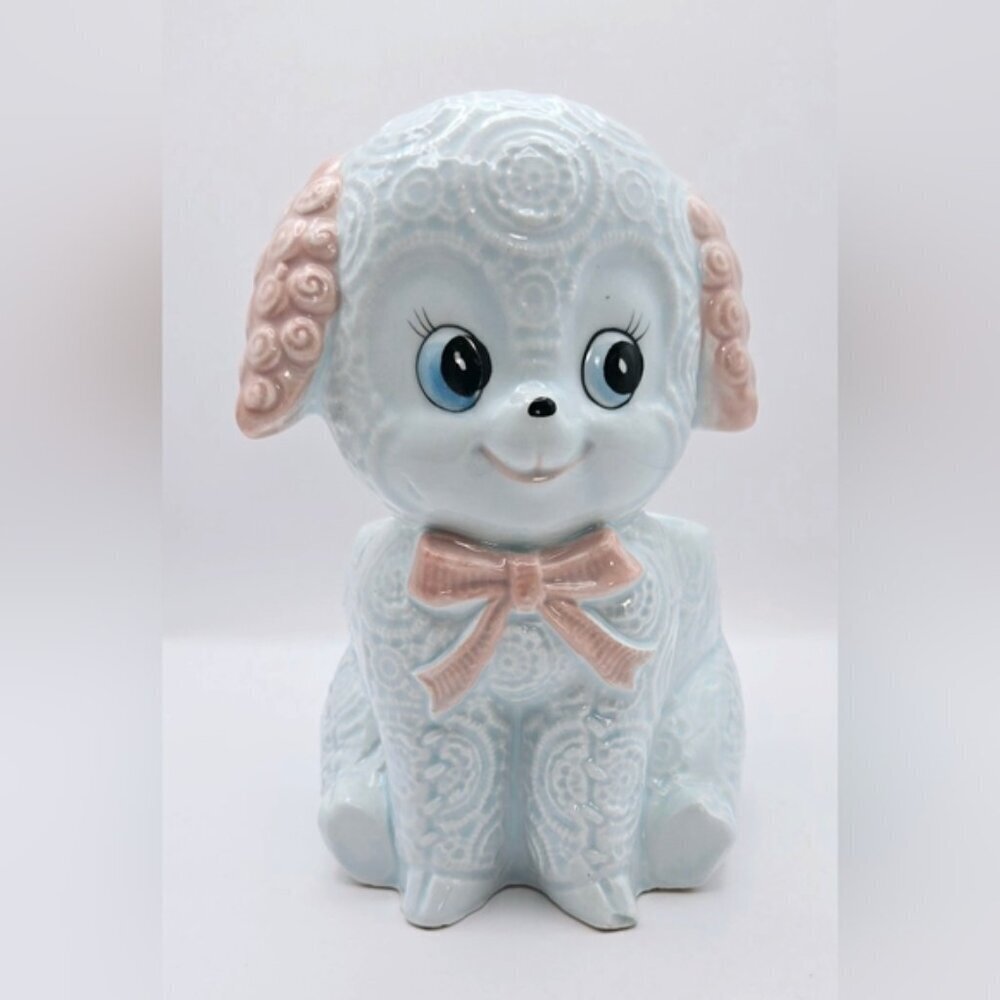 Vintage Relpo Puppy Planter, Big Eyes Kitschy Decor, Made in Japan